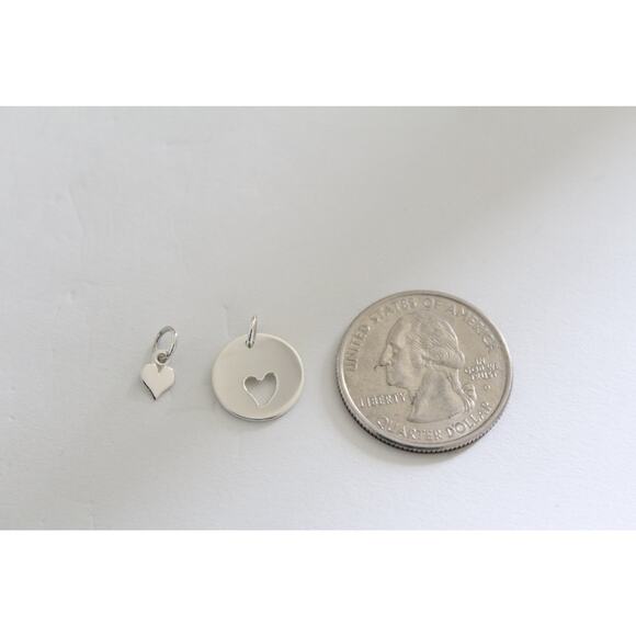 Sterling Silver Mother Daughter Heart Charm, Mother Daughter Charm Set - Picture 7 of 7